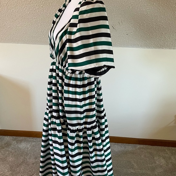 Anthropologie Black and White Striped Maxi Dress - Picture 5 of 11